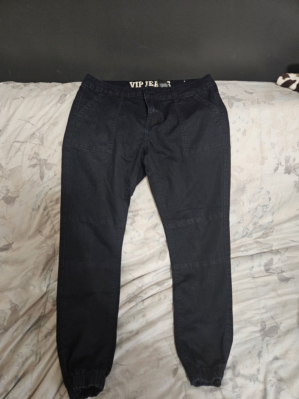 Black  Pants with Elastic Ankle